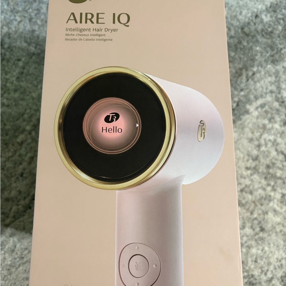 L3 AIRE IQ Intelligent Hair Dryer - White and Gold
